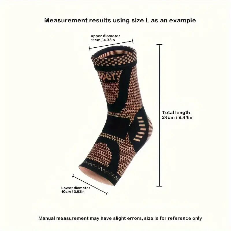 2-Pieces: Copper Adjustable Compression Ankle Guards Sale Big Discount