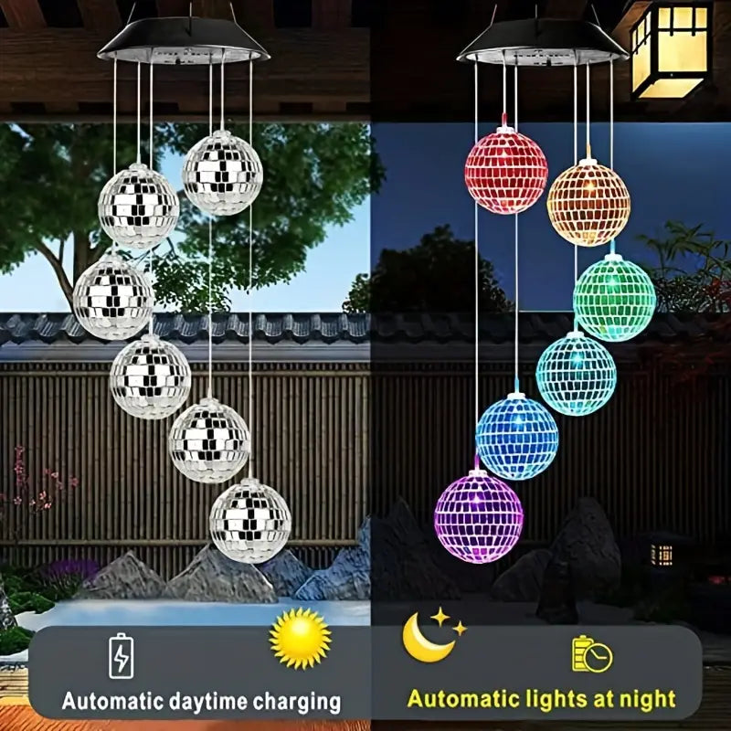 Solar Wind Chimes Light - Mobile Hanging LED Light, Color Changing Wind Chime Sale Amazon