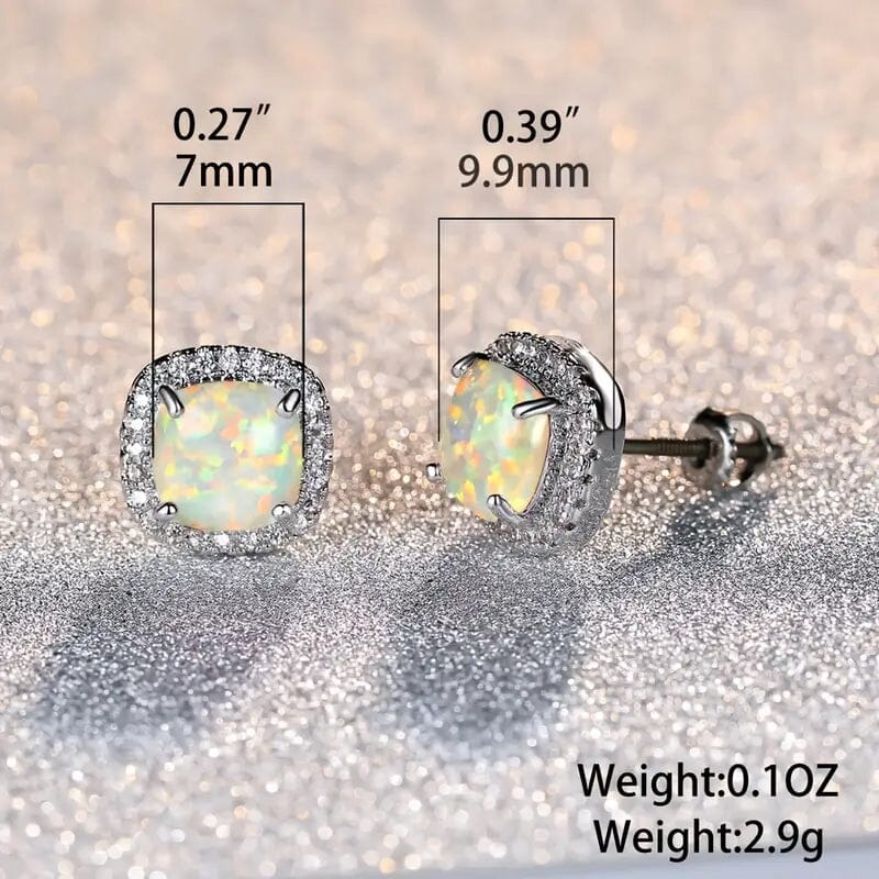 Small Exquisite Square Zirconia Earrings Cheap Sale Exclusive