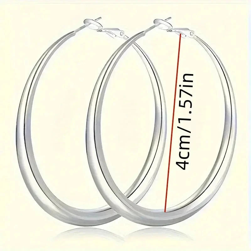 Elegant Daily Wear Round Circle Hoop Earrings Sale New