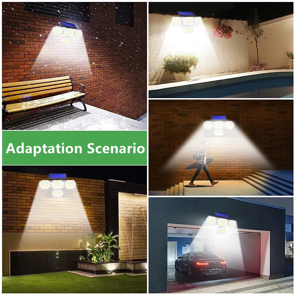 Solar Light Outdoor with Remote Control Double Motion Sensor Light 306/208 Led Wall Lamp IP65 Spotlight Exterior Garage Lighting Very Cheap Cheap Online