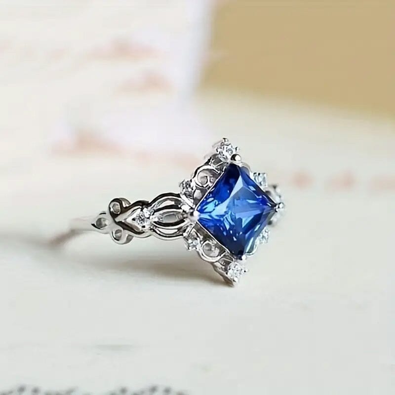 Blue Bead Decor Ring Buy Cheap Footlocker Pictures