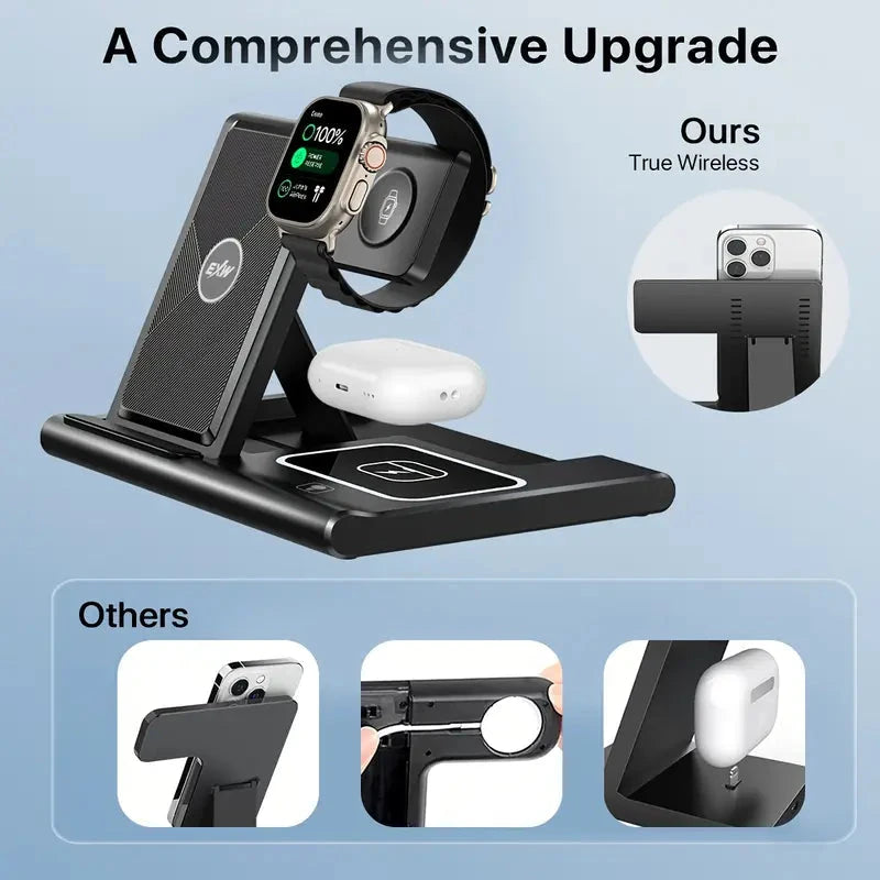 3-in-1 Multifunctional Convenient Wireless Charging Station Cheap Sale Perfect