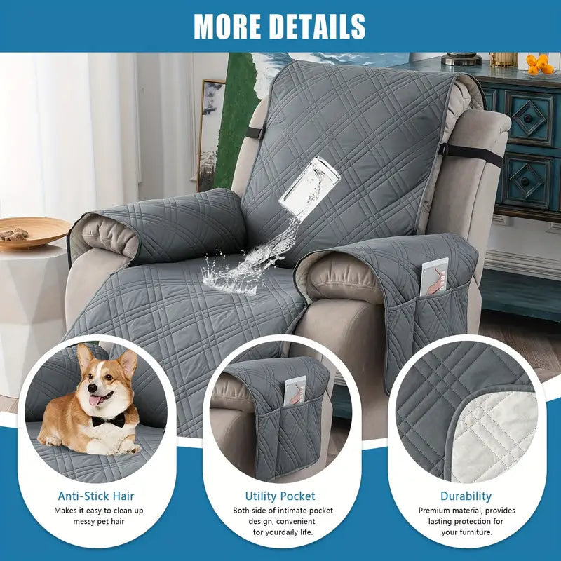 Non Slip Recliner Chair Cover, Washable Reclining Chair/Furniture Protector Fashionable Cheap Online