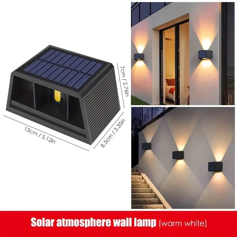 Adjustable Beam Solar Wall Sconce Outdoor Light with 140 Lumens Sale Best Seller