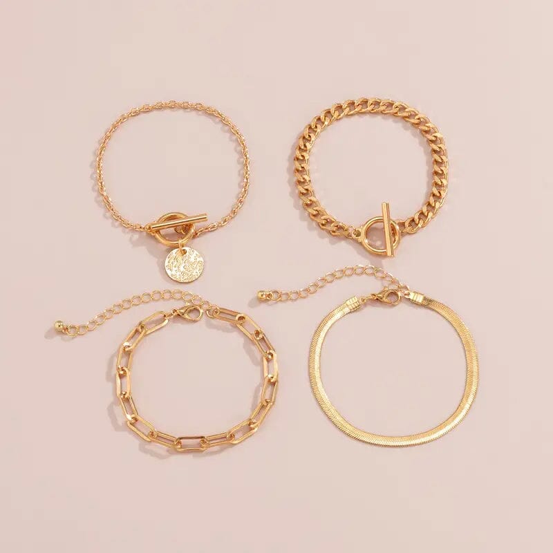 4-Piece Set: Women's Simple Fashion Bracelets Buy Cheap Order