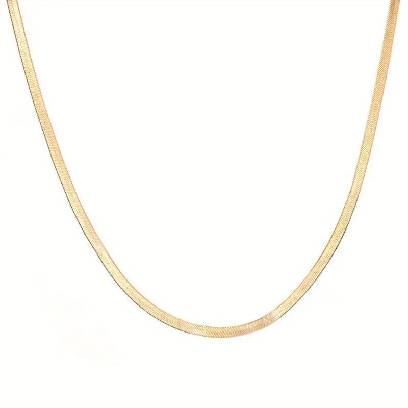 Stainless Steel Blade Unisex Flat Snake Clavicle Chain Footlocker Finishline For Sale