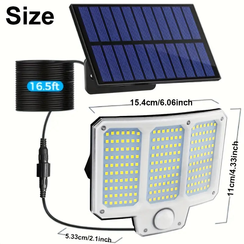 210LED Super Bright Motion Sensor Solar Strong Power LED Garden Wall Lamp Supply Sale Online