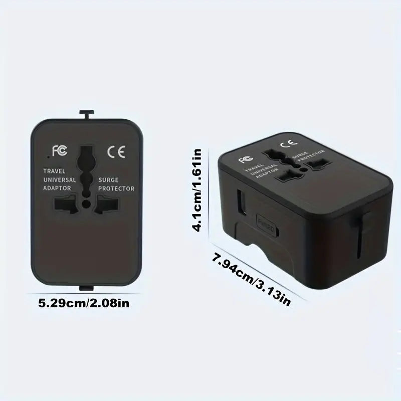 International Portable Worldwide All-in-One Plug Travel Adapter Converter for USA EU UK AUS Clearance Outlet