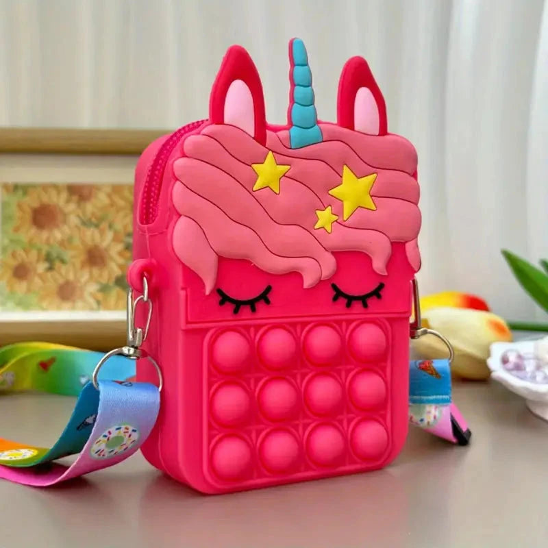 Unicorn Crossbody Bag with Pop Fidget Buttons Very Cheap