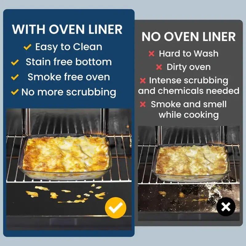 4-Pack: Non-Stick Reusable Oven Liners Clearance Cheapest Pice