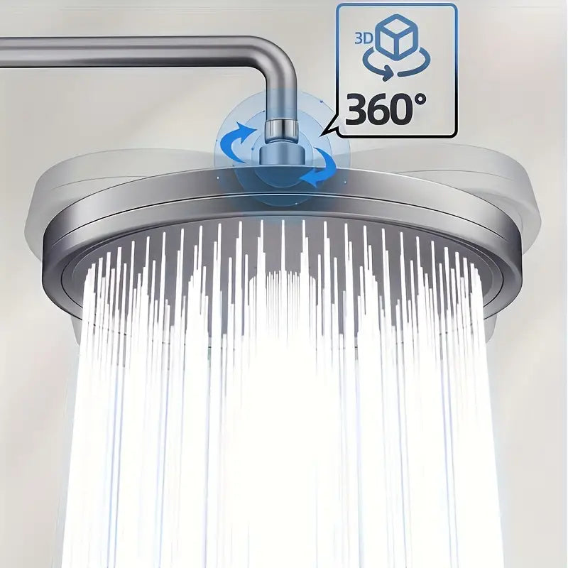 Premium High-pressure Shower Head - Top Spray, Wide Coverage, Lotus Design Sale Explore