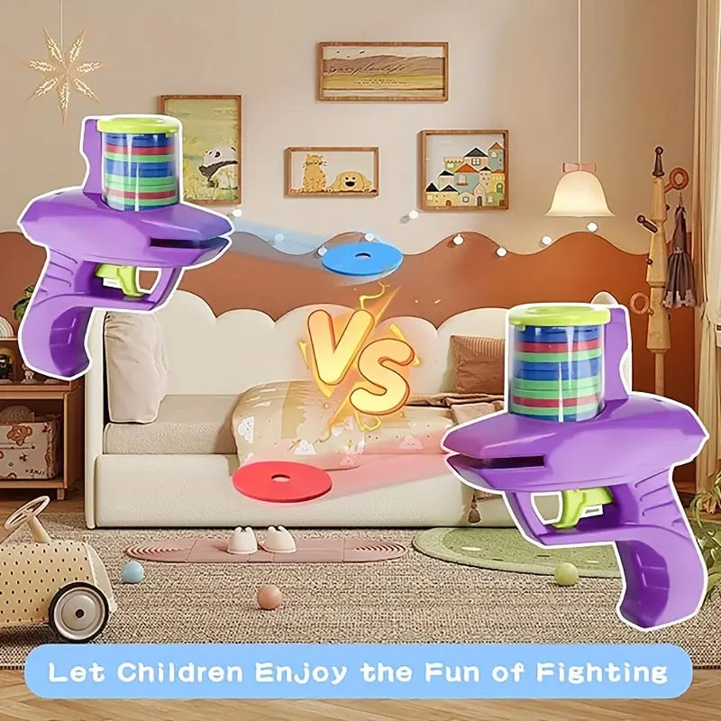 Flying Foam Disc Launcher Handheld Shooter Game Looking For Online