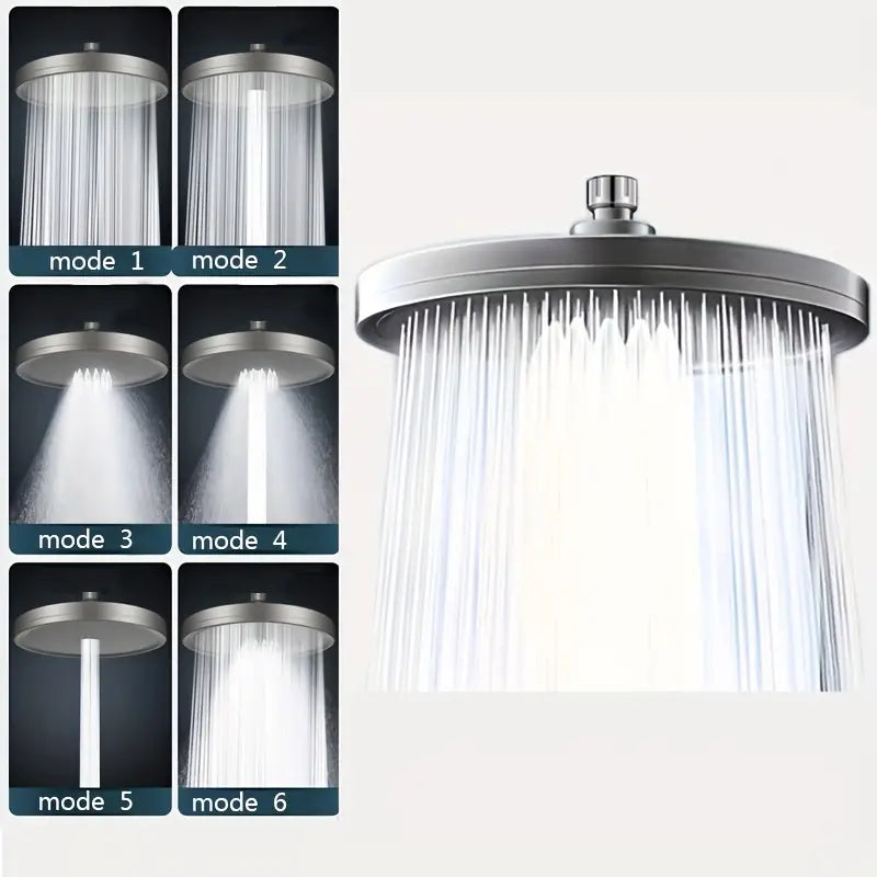 Premium High-pressure Shower Head - Top Spray, Wide Coverage, Lotus Design Sale Explore