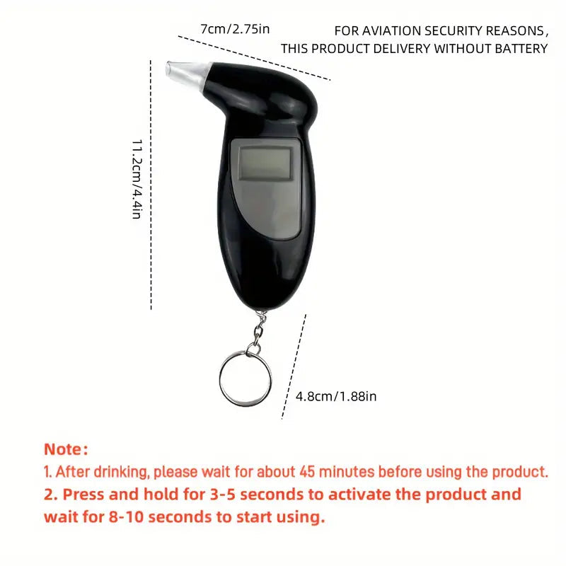 Accurate Personal Breath Alcohol Tester - Instant Blood Alcohol Content Measurement with High-Precision Sensors and LED Display 100% Original Sale Online