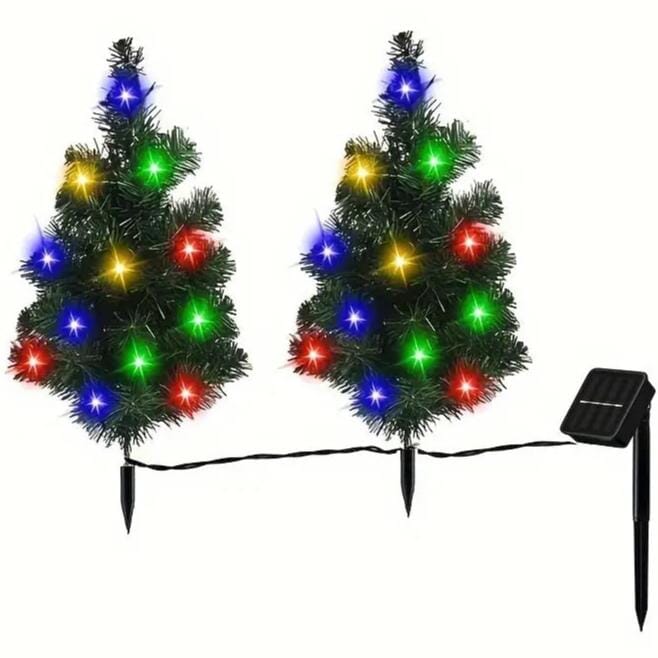 IP65 Waterproof Solar Powered Prelit Small Christmas Tree Outlet Great Deals