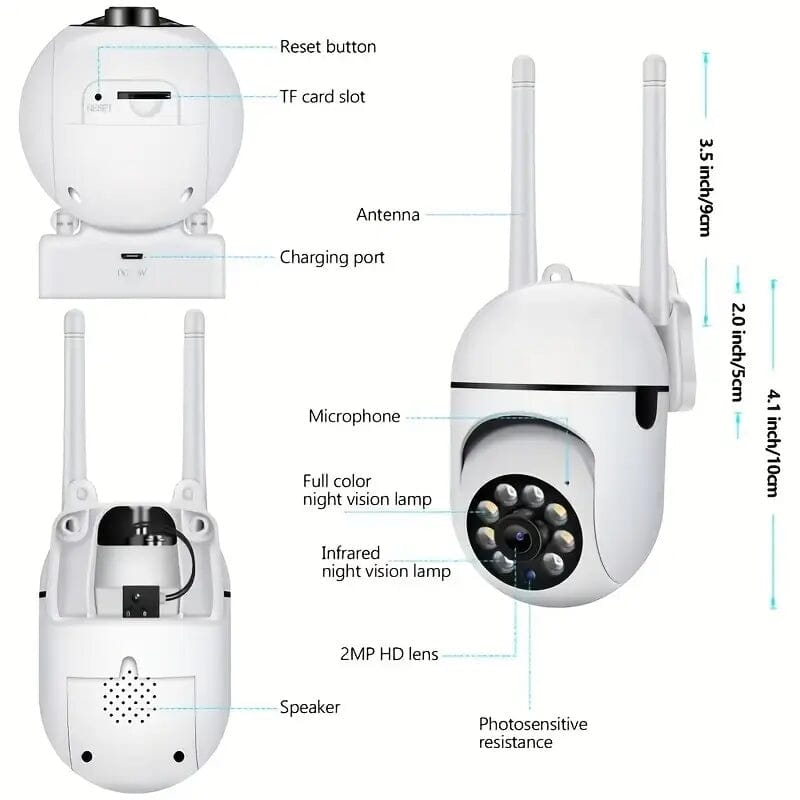 2-Pieces: Compact Wireless IP Security Cameras with App Control Clearance Best Store To Get