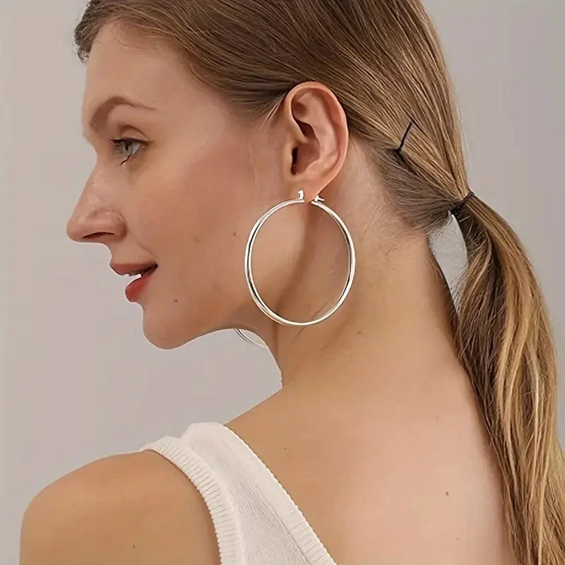 Elegant Daily Wear Round Circle Hoop Earrings Sale New