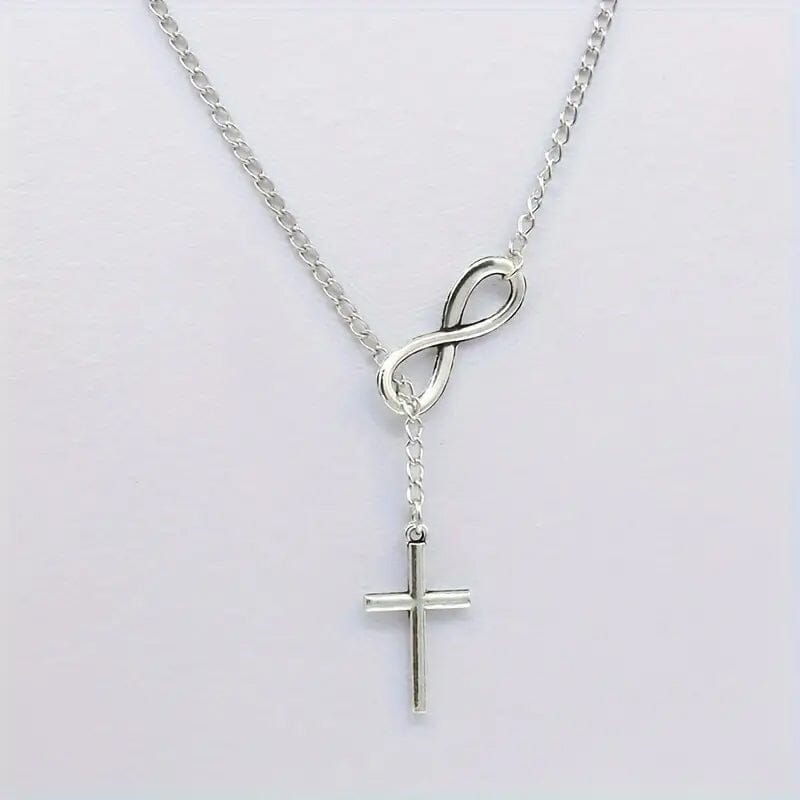 Chic Vintage-Inspired Infinity Cross Pendant Necklace Clearance How Much