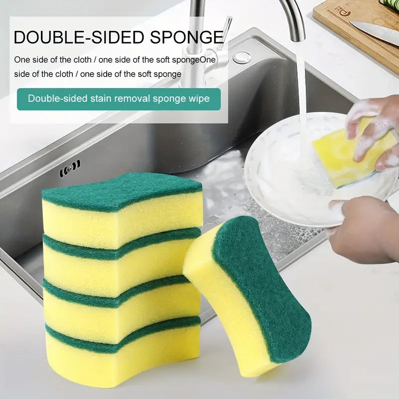 8-Pack: Double-Sided Multifunctional Cleaning Sponge Get Authentic Cheap Pice