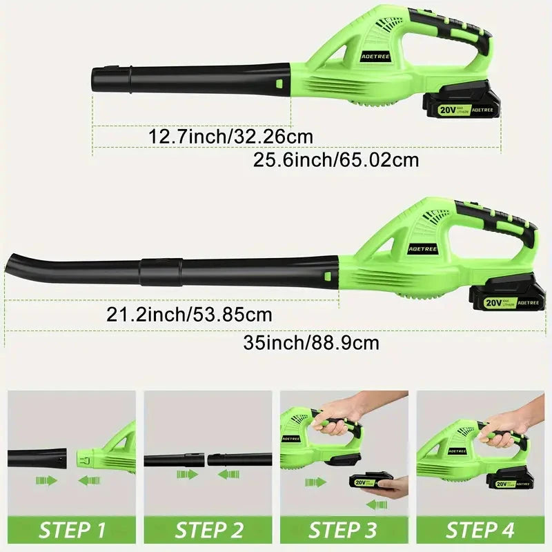 Lightweight Electric Cordless Leaf Blower for Lawn Care With 2 Batteries & Charger Footlocker Pictures