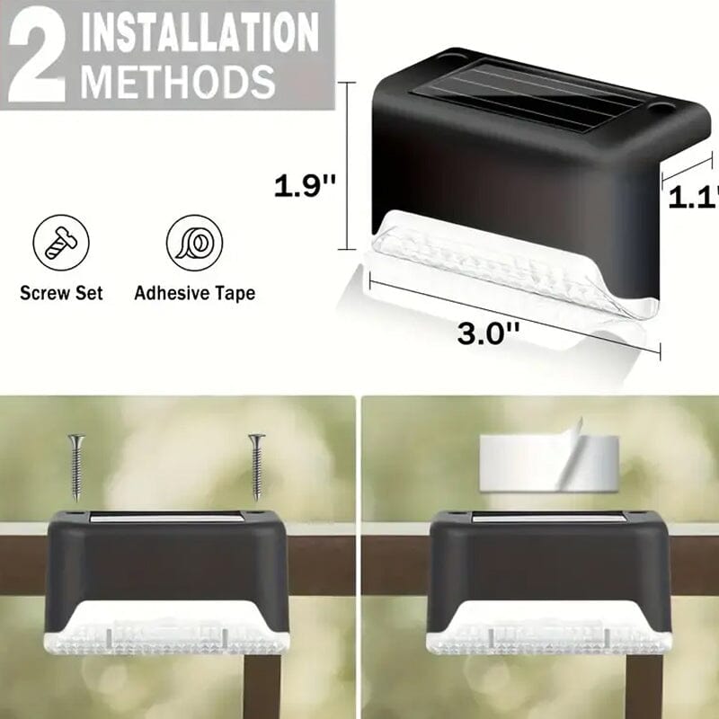 4-Pack: Solar Outdoor Garden Deck Lights Free Shipping Geniue Stockist