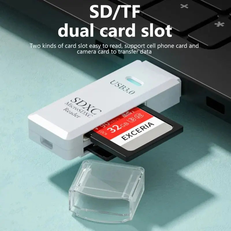 2-in-1 Multi Card Reader USB 3.0 Micro SD TF Card Memory Flash Drive Adapter Collections For Sale