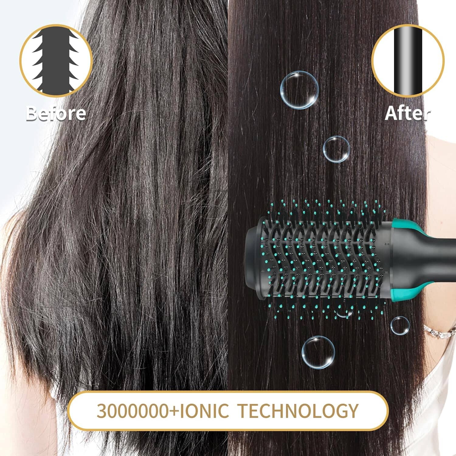 3-in-1 Ionic Straightening Hot Air Brush with Anti-Scald Feature Discount Codes Really Cheap