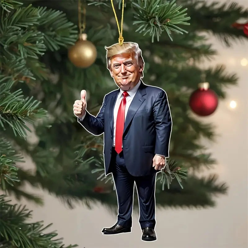 Trump Acrylic Hanging Pendant - 2D Flat Art Decoration Clearance Fashionable