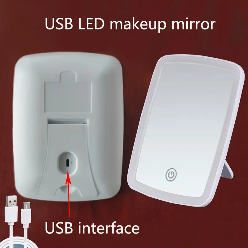LED Makeup Mirror with Touch Sensor - 3 Color Lighting Modes Outlet 2025 Newest