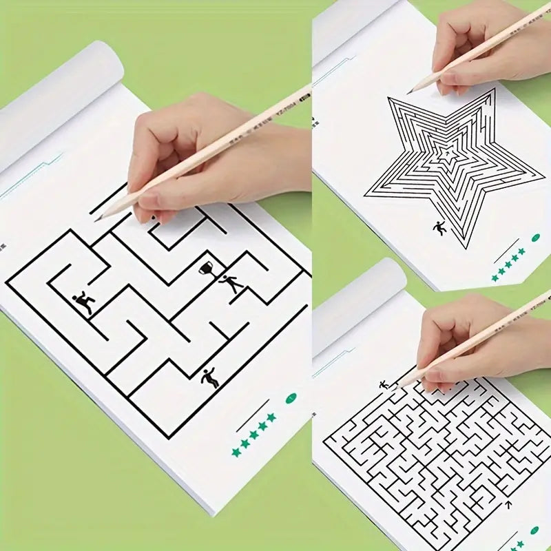 192 Patterns Concentration Maze Training Book Cheap Sale Excellent