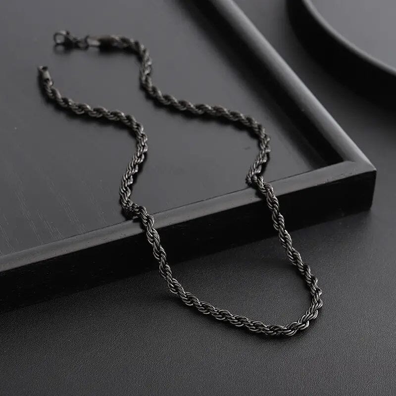 Black Chain Style Titanium Steel Fashion Necklace for Men Free Shipping Footlocker Finishline