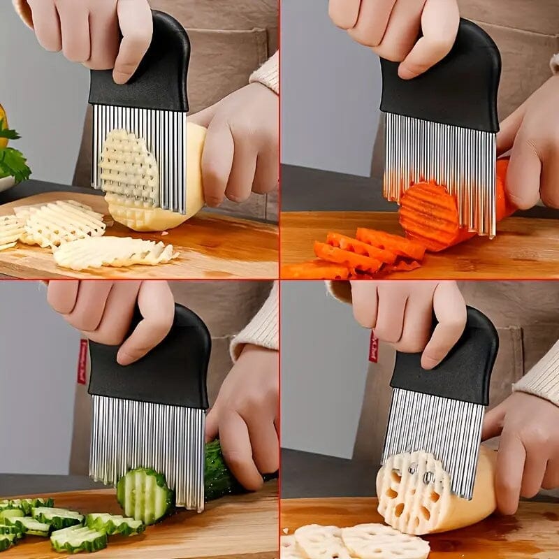 Stainless Steel Versatile Crinkle Cutter Low Cost