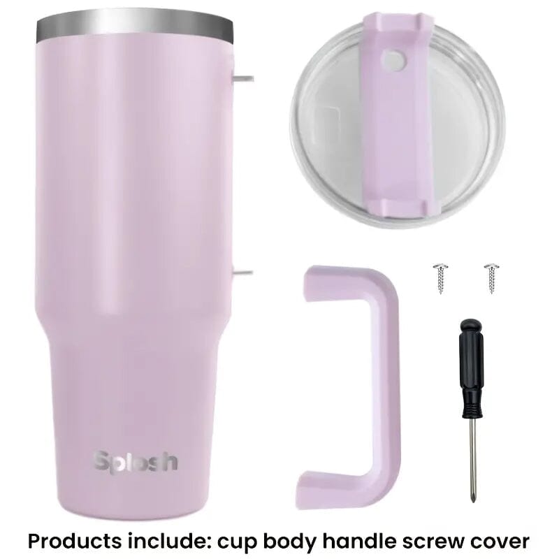 40 Oz Insulated Coffee Tumbler with Handle and Straw Cheap Sale Geniue Stockist