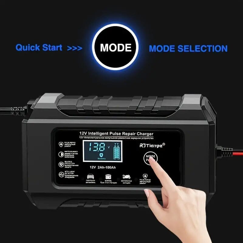 12V Intelligent Pulse Repair Smart Battery Charger Sale 2025 New