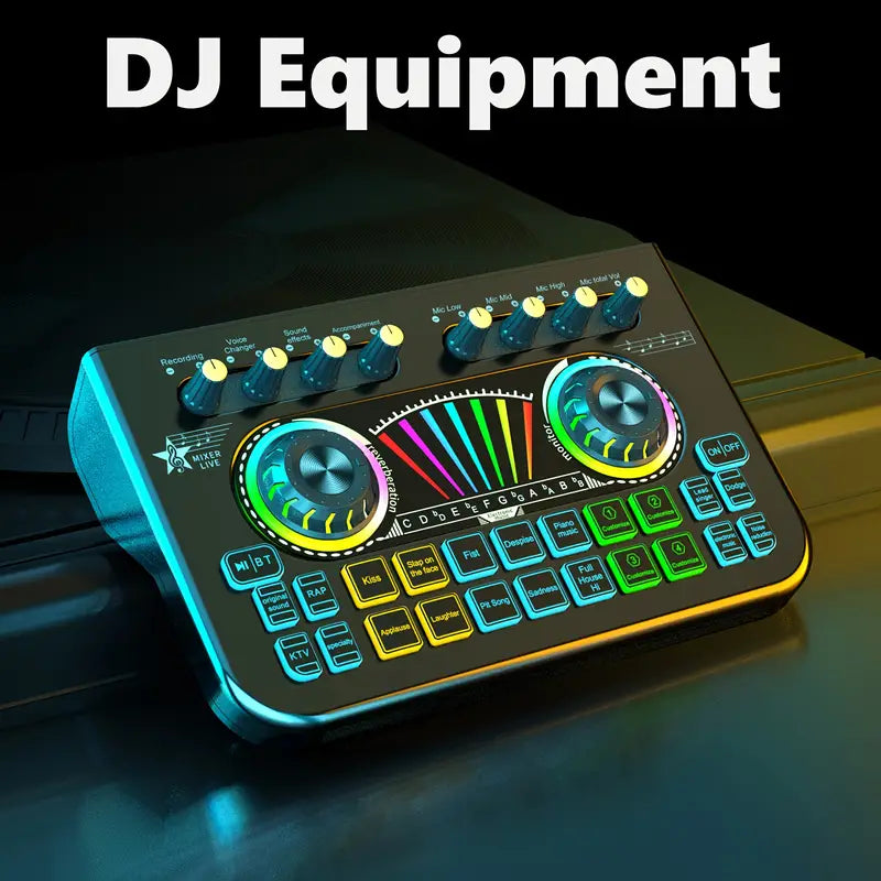 Audio Mixer, Live Sound Card And Audio Interface With DJ Mixer Effects And Voice Changer Cheap Sale Supply