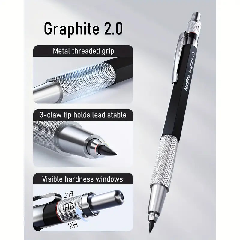 Nicpro Art Mechanical Pencil Set for Writing, Sketching, Drawing With Lead Refills Case From China For Sale