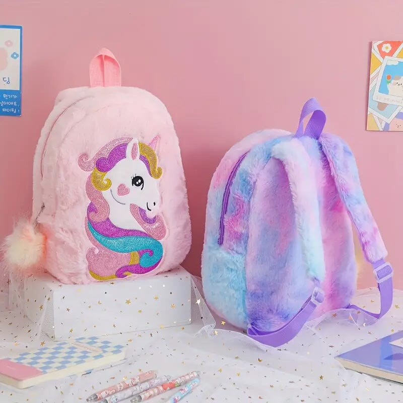 Tie-Dye Fabric Unicorn Shoulder Bag for Girls Sale Genuine