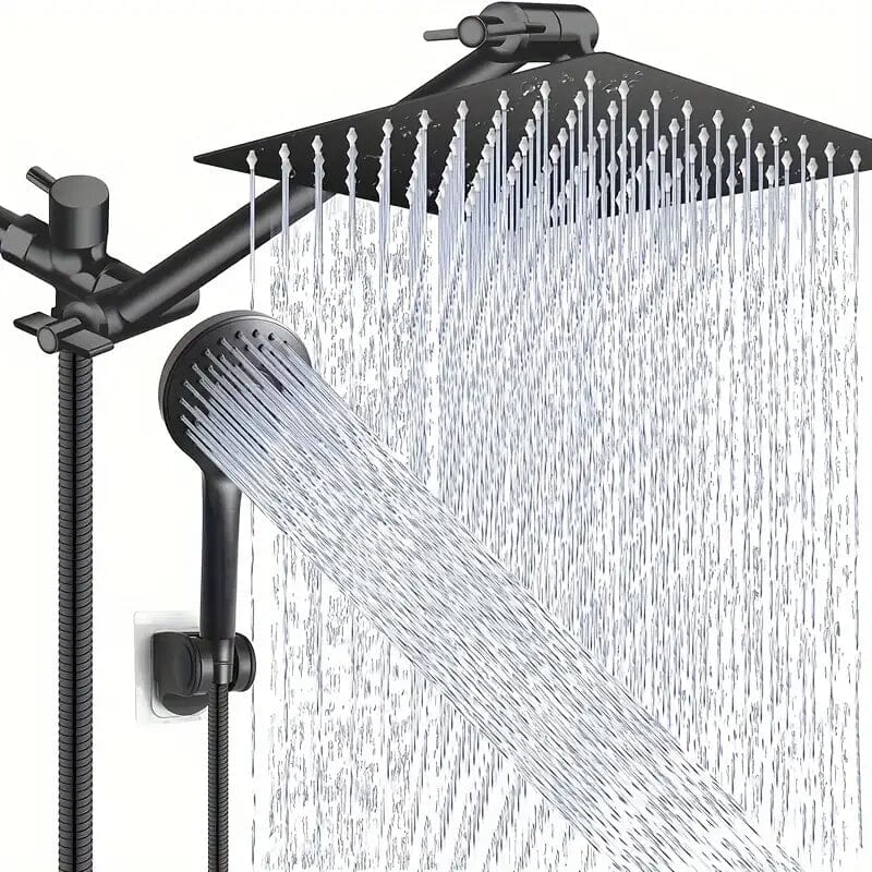 8-Inch High Pressure Showerhead with 11-Inch Adjustable Extension Arm Clearance 100% Guaranteed