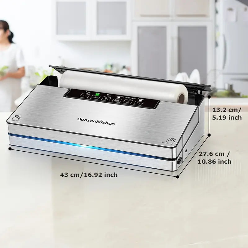 Stainless Steel Food Vacuum Sealer with Built-in Cutter Recommend Cheap Pice