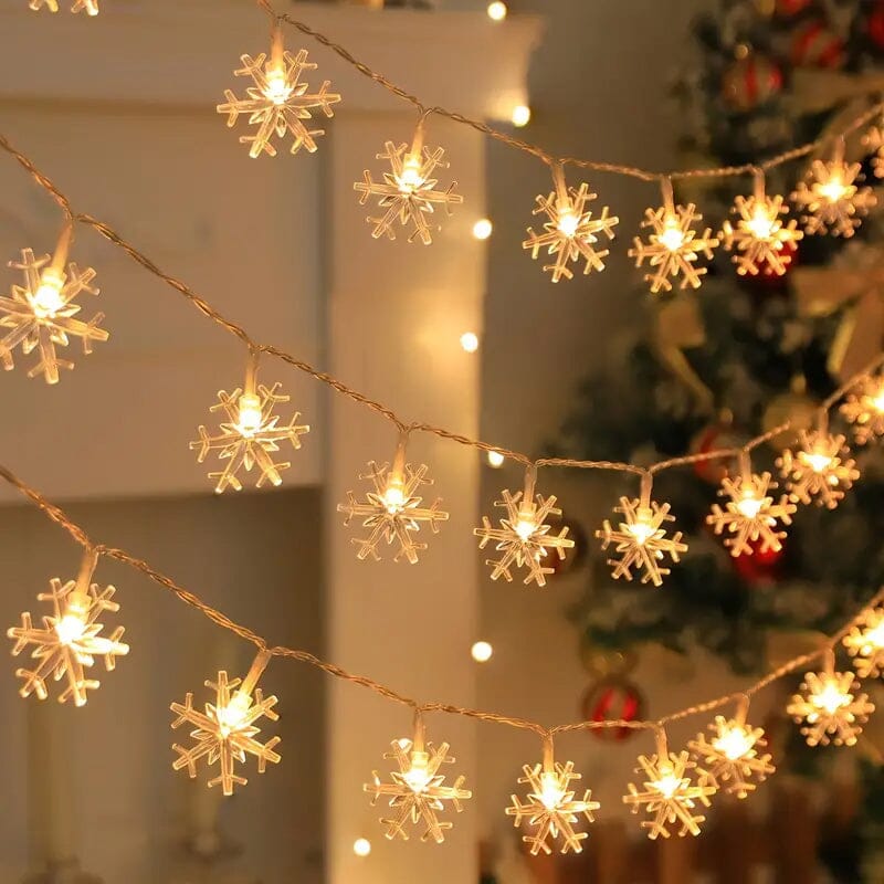 Snowflake Decorative LED String Light 152cm/60in Sale For Cheap