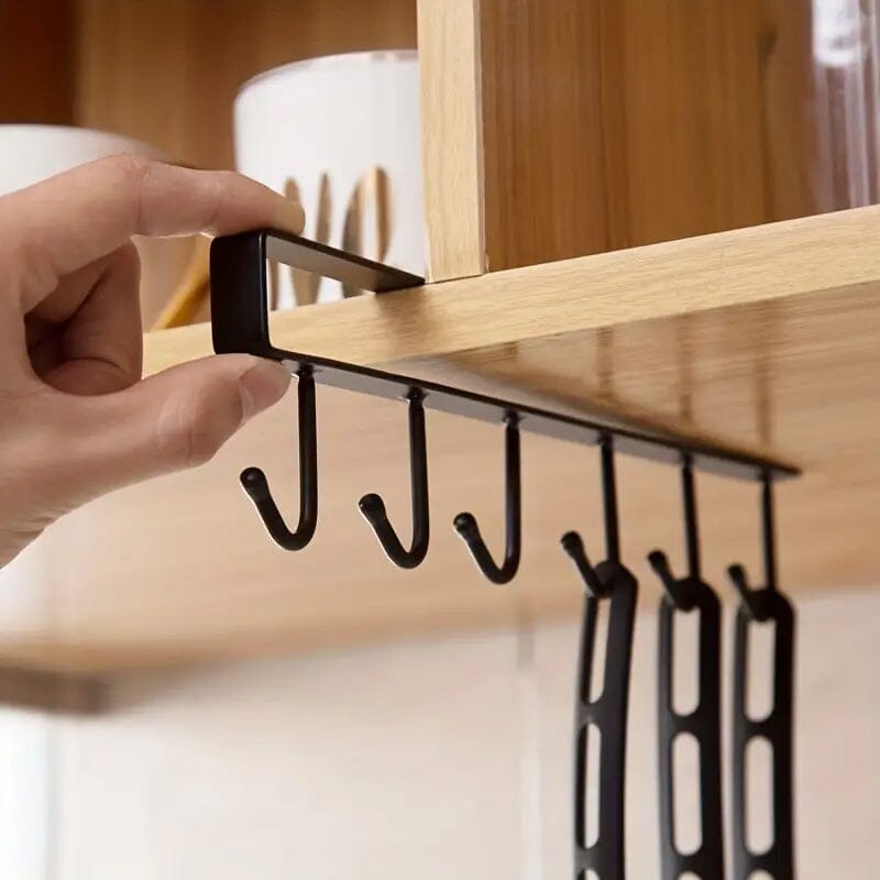 6 Hooks Kitchen Shelf Storage Rack Cheap Exclusive