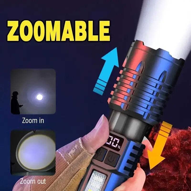 High Lumens Rechargeable LED Flashlights with Built In Battery Sale Best