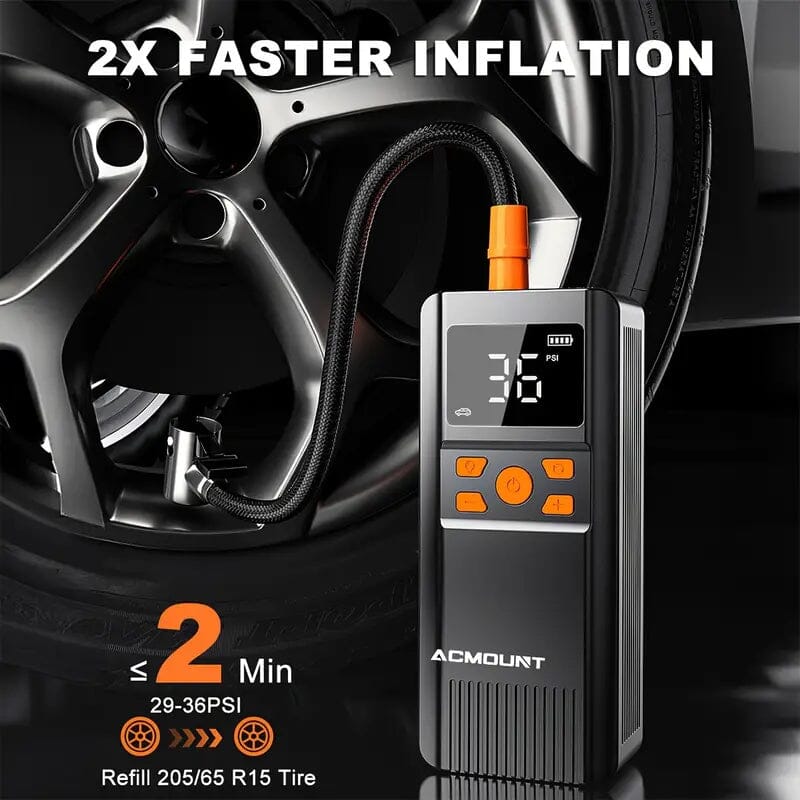 Acmount Tire Inflator Portable Air Compressor 150PSI Shop For Sale