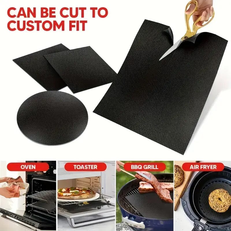 4-Pack: Non-Stick Reusable Oven Liners Clearance Cheapest Pice