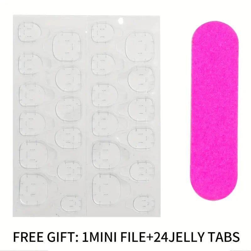 96-Pieces: Short Square Acrylic Press-On Nails Sale Manchester Great Sale