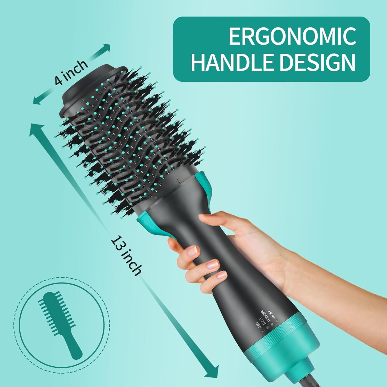 3-in-1 Ionic Straightening Hot Air Brush with Anti-Scald Feature Discount Codes Really Cheap