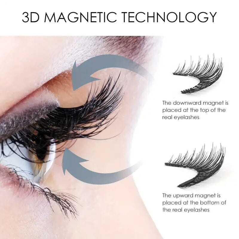 8-Pairs: Reusable Magnetic Dual 3D False Eyelashes Kit Cheap Sale Ebay