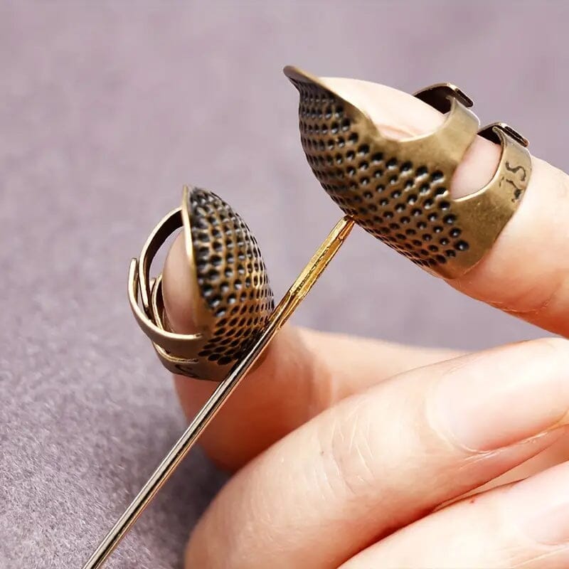 4-Pieces: Vintage Bronze Sewing Thimbles Discount Codes Really Cheap