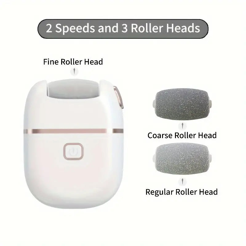 Rechargeable Electric Foot Grinder - Three Replaceable Grinding Heads Online Online Cheap Pice